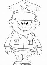 Coloring Pages Security Guard Law Police Enforcement Color Kids Doctor Policeman Officer Nurse Printable Print Preschool Preschoolers Getcolorings Community Fireman sketch template