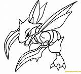 Coloring Pokemon Scyther Pages Color Printable Adult Print Coloringpagesonly Getdrawings sketch template