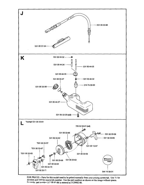 husqvarna blower fuel  diagram