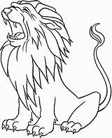 Coloring Lion Cute Pages Color Library Clipart Lions sketch template