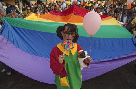 mexico gay and lesbian supporters march for same sex