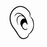 Coloring Pages Ear Listen sketch template