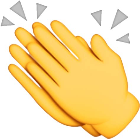 transparent clapping emoji png emoji hands clapping pngkit