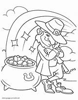 Coloring Pages Leprechaun Printable Holidays St sketch template