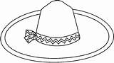 Colorear Charro Sombrero Prendas Vestir Sombreros Mexicanos Maestra Imagui Tablero Pe sketch template