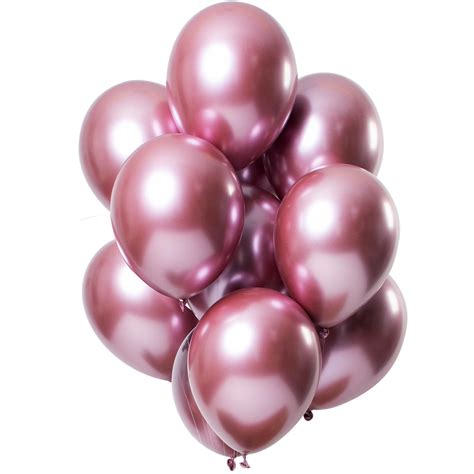 chrome ballonnen spiegeleffect roze premium cm st feestbazaarnl