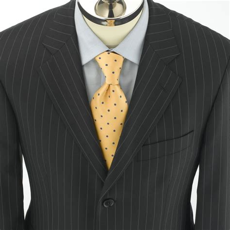 Navy Pinstripe English Suit Jacket This Blue Pinstripe