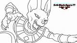 Beerus Dragon Ball Pages Evil Coloring Deviantart Lineart Attacking Sparx Template sketch template