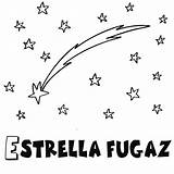 Estrella Fugaz Pintar Estrellas Espacio Fugaces Planetas Espacial Guiainfantil Cometas Cuento Años sketch template