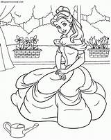 Princesas Colorir Bestia Princesa Cinderela Branca Castillo Neve Infantis Jardinera Sofia sketch template