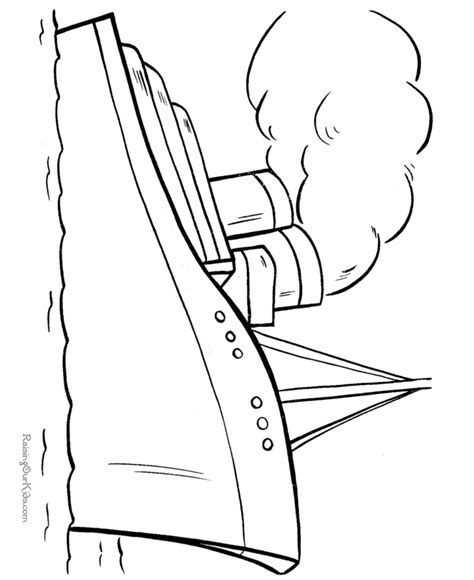 ship coloring page