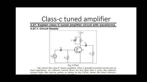 class  power amplifier  oscillator  youtube