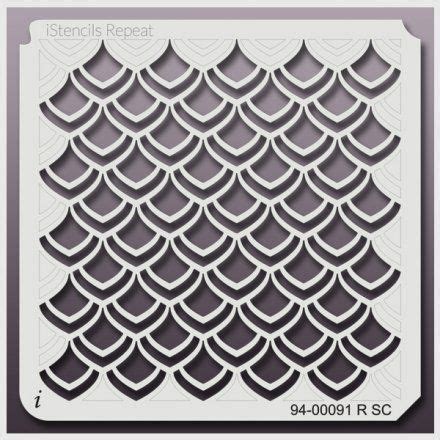 sc dragon scales stencil dragon scale geometric stencil