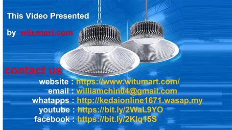 led high bay lights wide beams super bright youtube