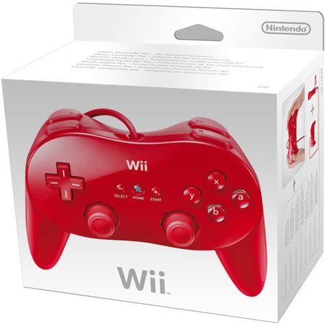 wii classic controller pro red nintendo official uk store