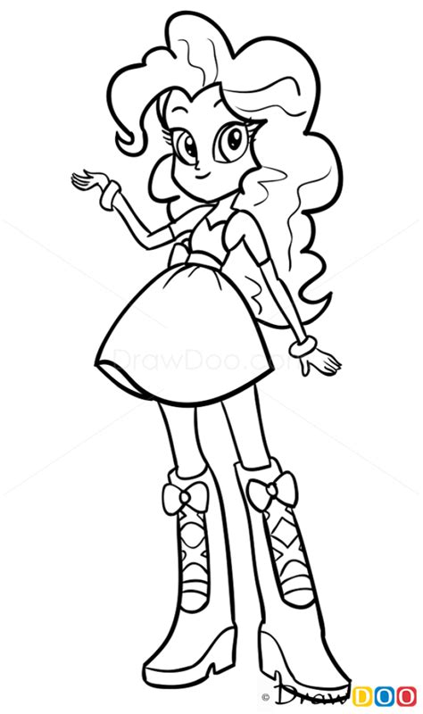 draw pinkie pie equestria girls