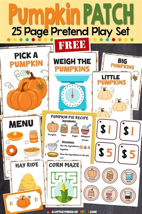 pumpkin patch dramatic play printables  printable word searches