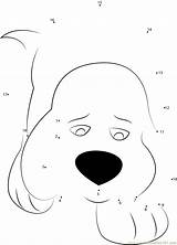 Clifford Sad Connect Dot Dots Worksheet Dog Kids Big Happy Cartoons Connectthedots101 Email sketch template