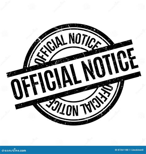 official notice rubber stamp stock vector illustration  correct