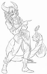 Tiefling Bard Sketch Character Virus Quarter Dnd Drawings Fantasy Deviantart Raffle Female Characters Dragons Dungeons Paintings Favourites Add Choose Board sketch template