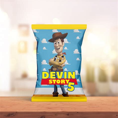 toy story woody inspired custom chip bag toy story custom etsy toy story party woody toy