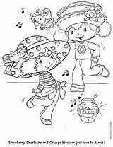 Strawberry Coloring Shortcake Pages Vintage Kids Fun Popular sketch template