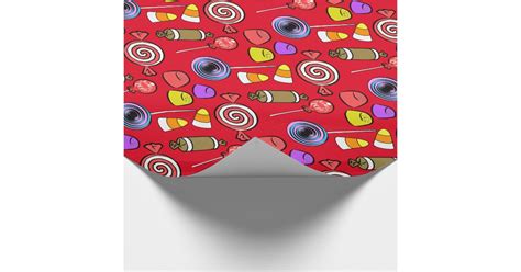 candy patterned wrapping paper zazzle