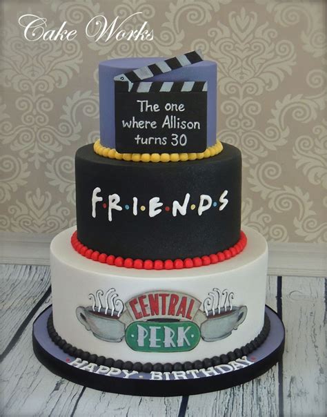 friends themed 30th birthday cake