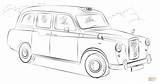 Taxi London Coloring Cab Drawing Pages Draw Printable Step Drawings Book sketch template