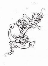 Tattoo Anchor Tattoos Rose Drawing Traditional Tat Sketch Anchors Designs Roses Idea Deviantart Flowers Women Heart Cool Sketches Infinity Stunning sketch template