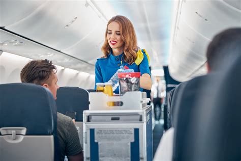 flight attendant serving food  drinks  passengers  board airlinecareercom
