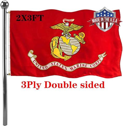 jayus double sided us marine corps military flags 2x3