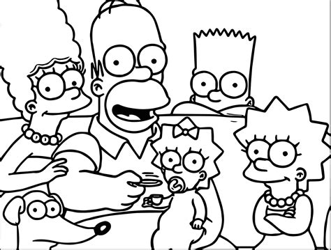 incredible simpsons coloring sheets