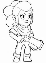 Brawl Shelly Coloringonly sketch template