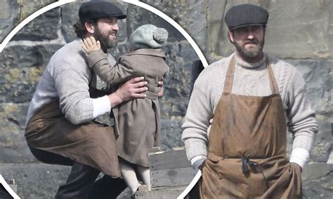 Gerard Butler Films Keepers In Port Logan Scotland Daily Mail Online