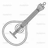 Mandolin Drawing Paintingvalley Line sketch template