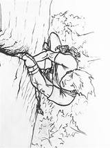 Rock Climbing Drawing Climber Getdrawings Adirondack Covers sketch template