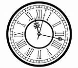 Svg Eps 123freevectors Clocks Dxf Horloge Freepngimg Pluspng sketch template