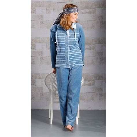 blauw velours huispak dames pastunette gratis verzending  de mooiste pyjamas