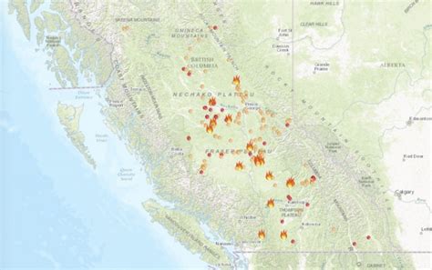Bc Fire Maps Glow Red Bc News