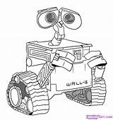 Walle Robot Coloringhome Eazy Insertion sketch template