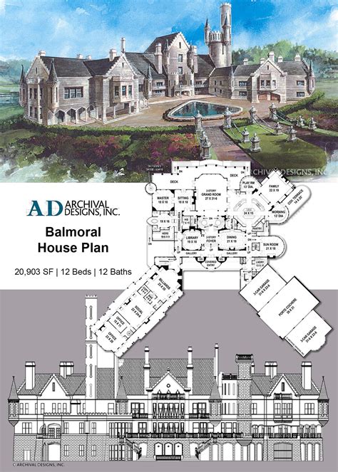 balmoral house plan balmoral house house plans mansion castle house plans