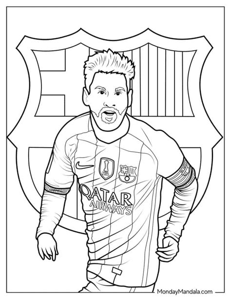 lionel messi coloring page   printables coloring home