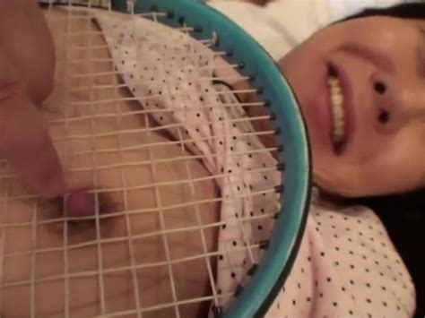 uncensored japanese milf affair with tennis racket
