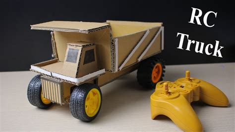 rc truck  home car remote control  cardboard electric truck youtube