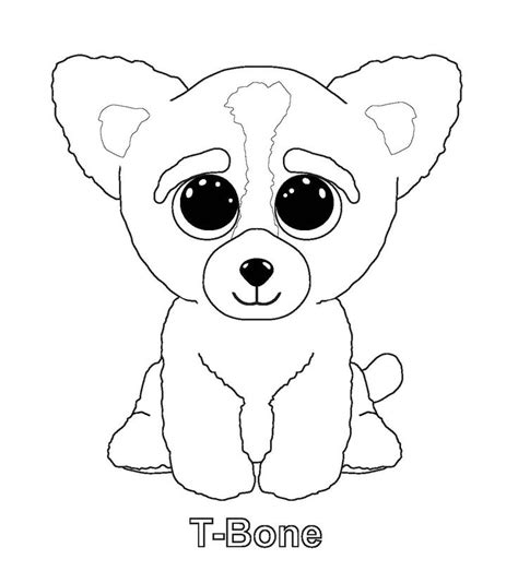 ty art gallery unicorn coloring pages pictures  beanie boos dog