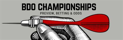 bdo darts championships preview grosvenor betting odds