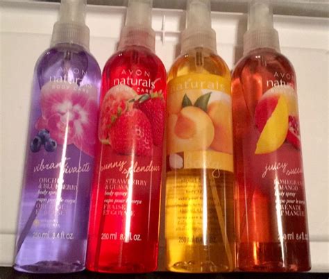 avon naturals body mist never used 3 each or 2 4 items