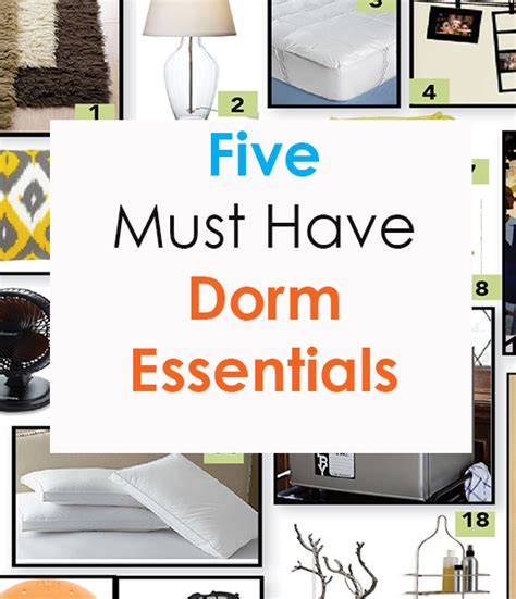 Five Must Have Dorm Essentials Society19