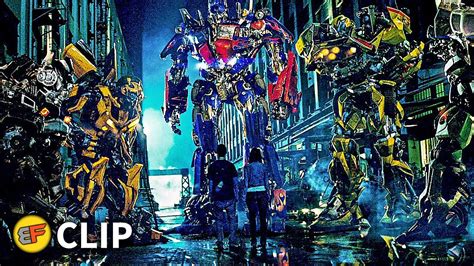 sam meets autobots    optimus prime scene transformers   clip hd